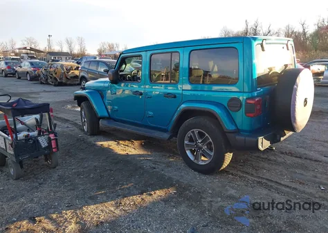 2020 Jeep Wrangler Unlimited Sahara 4X4 из США, поврежденный, VIN 1C4HJXEN1LW123711